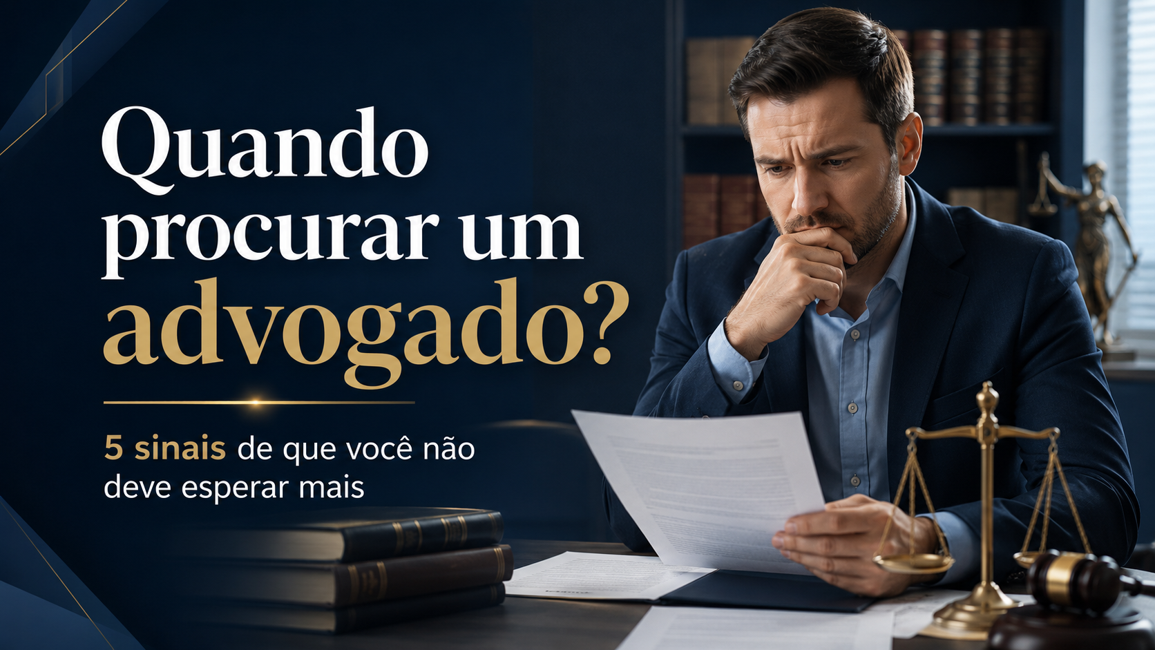 Quando procurar um advogado? 5 sinais de que você não deve esperar mais